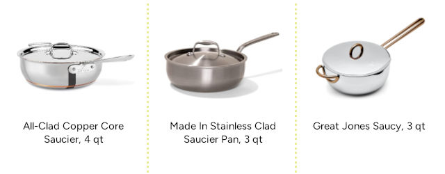 Stainless-steel saucier
