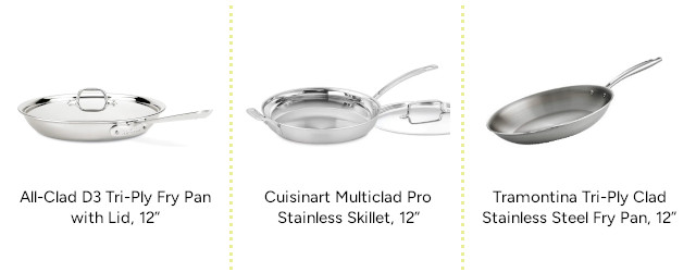 Stainless steel skillet