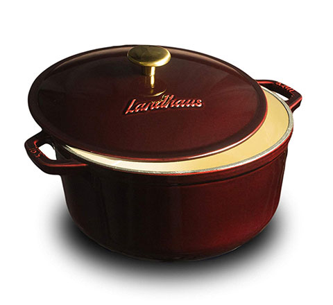 Landhaus Professional 6.2-quart Enameled Cast Iron Dutch Oven