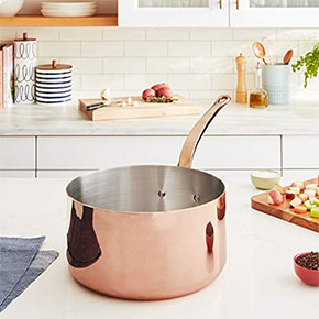 Mauviel M'Heritage 250B Copper Saucepan