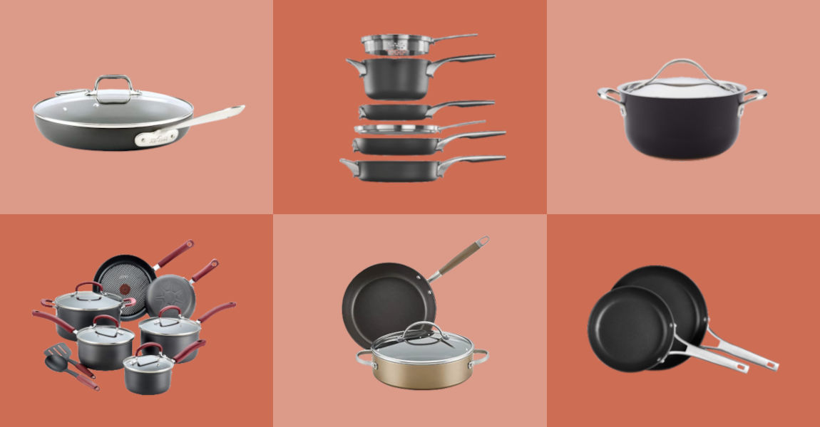 Hard-anodized cookware set