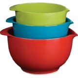 Trudeau Melamine Mixing Bowls Set