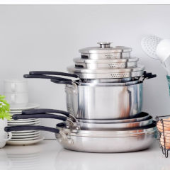 Fixed handle cookware